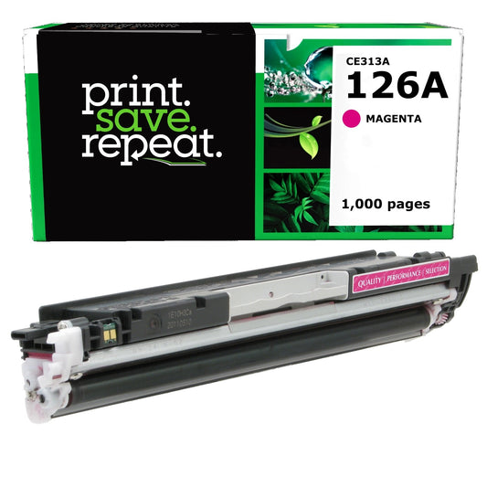 HP 126A Magenta Remanufactured Toner Cartridge [1,000 Pages]