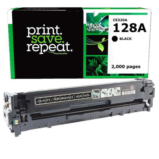 HP 128A Black Remanufactured Toner Cartridge [2,000 Pages]
