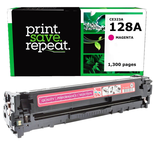 HP 128A Magenta Remanufactured Toner Cartridge [1,300 Pages]