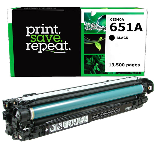 HP 651A Black Remanufactured Toner Cartridge [13,500 Pages]