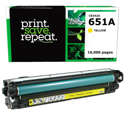 HP 651A Yellow Remanufactured Toner Cartridge [16,000 Pages]