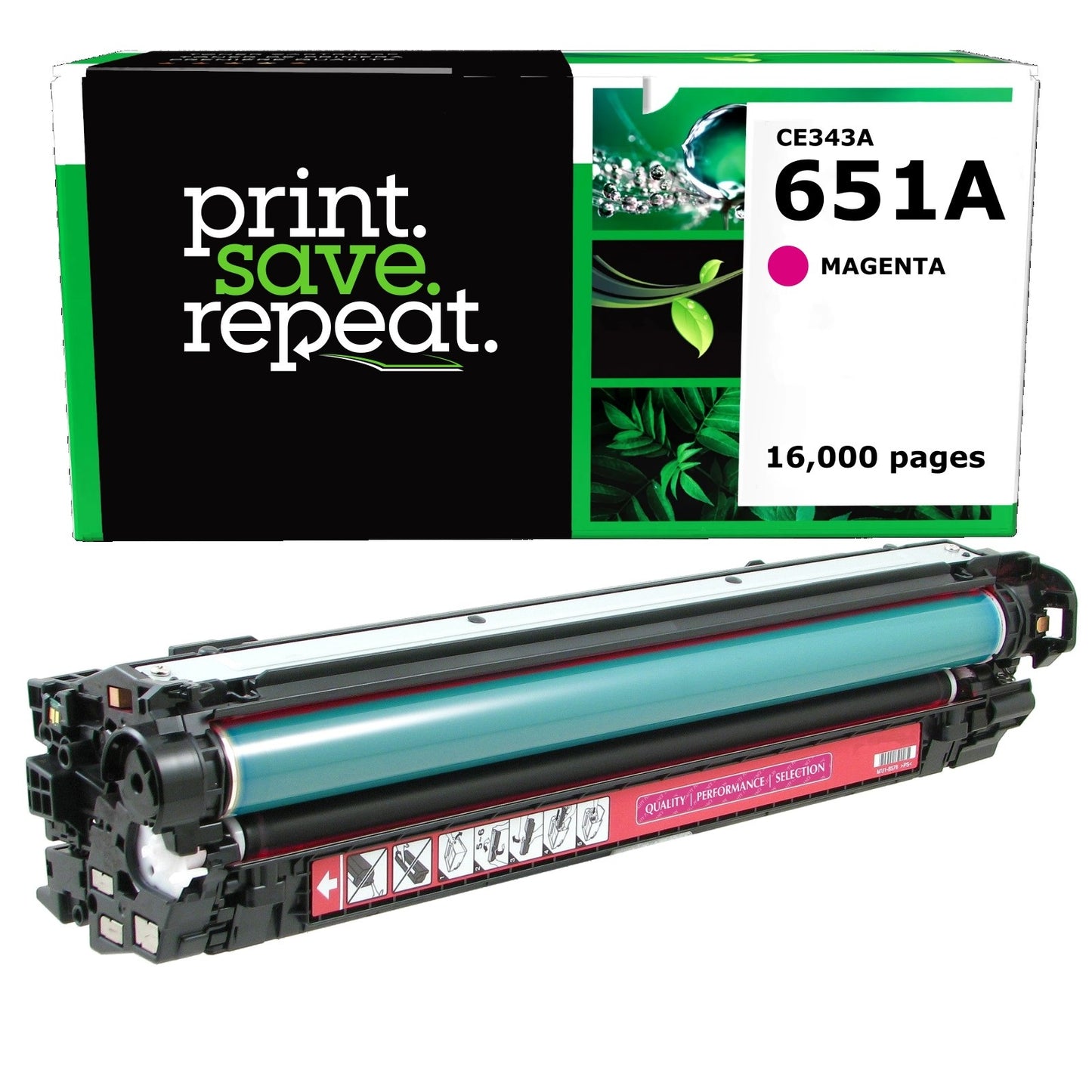 HP 651A Magenta Remanufactured Toner Cartridge [16,000 Pages]