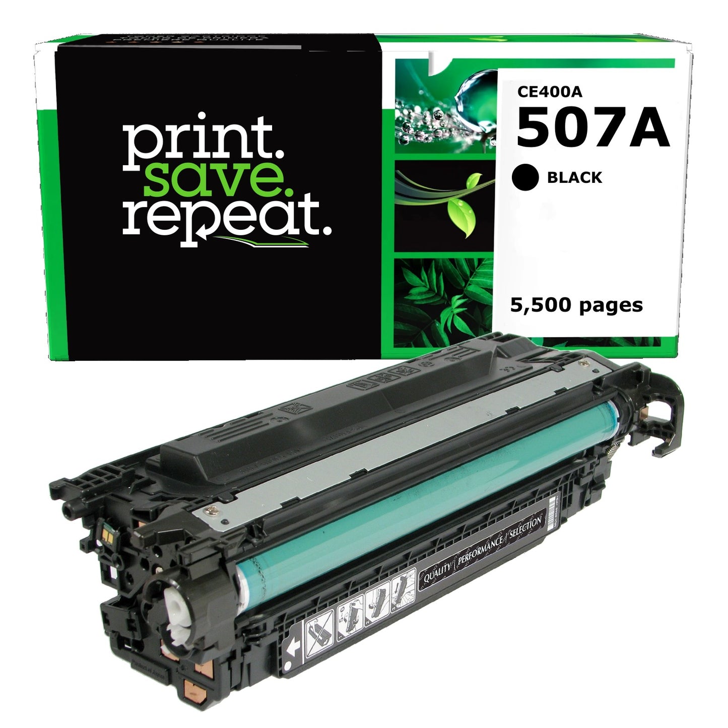 HP 507A Black Remanufactured Toner Cartridge [5,500 Pages]