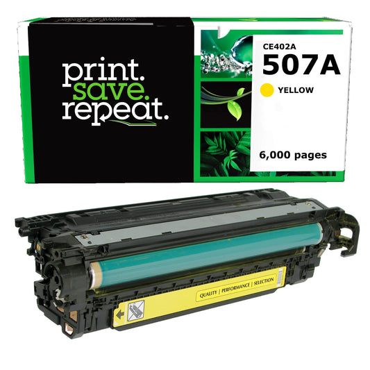 HP 507A Yellow Remanufactured Toner Cartridge [6,000 Pages]