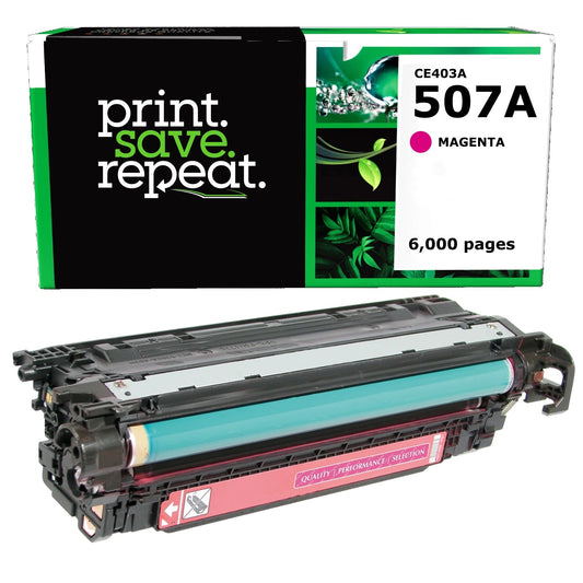 HP 507A Magenta Remanufactured Toner Cartridge [6,000 Pages]