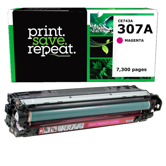 HP 307A Magenta Remanufactured Toner Cartridge [7,300 Pages]