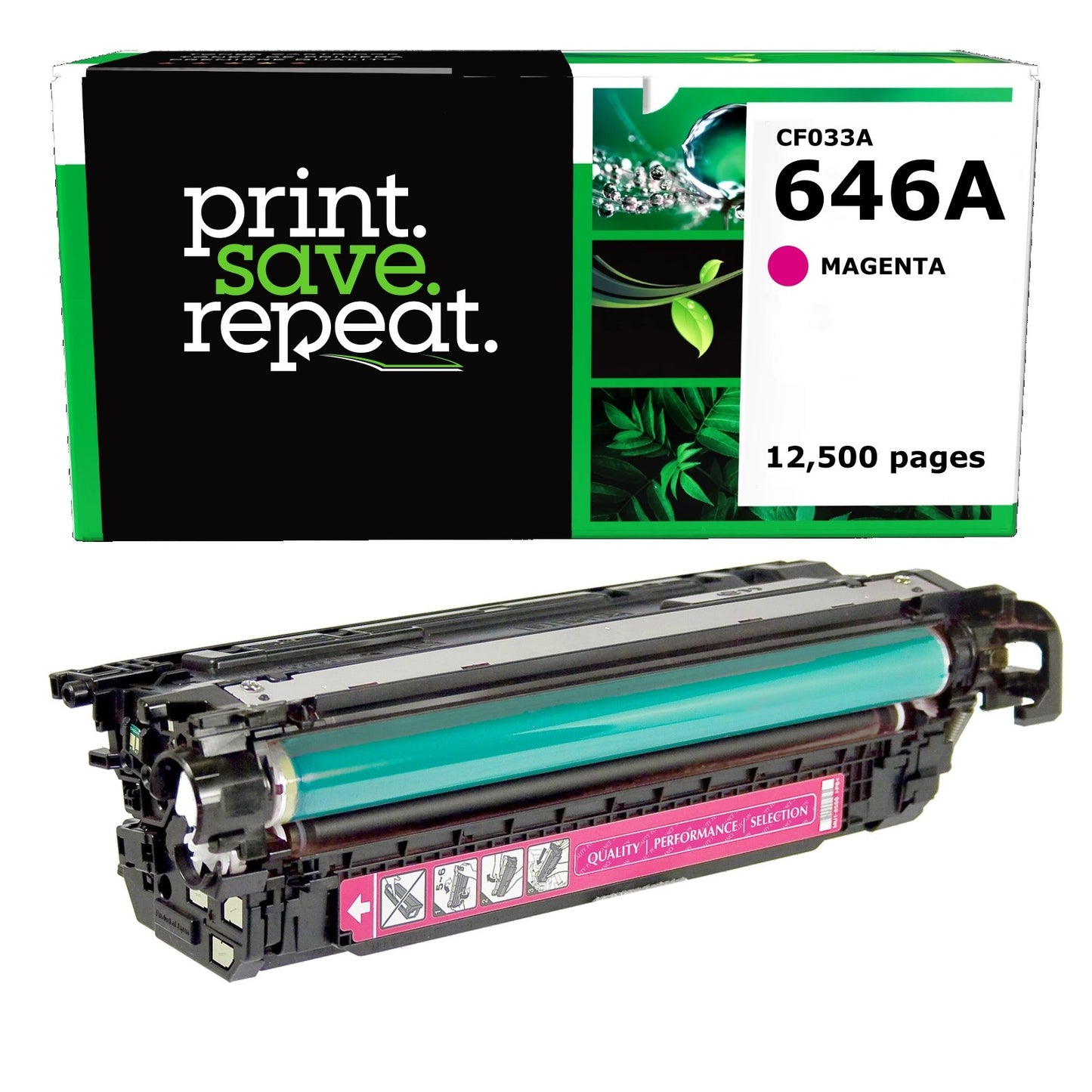 HP 646A Magenta Remanufactured Toner Cartridge [12,500 Pages]