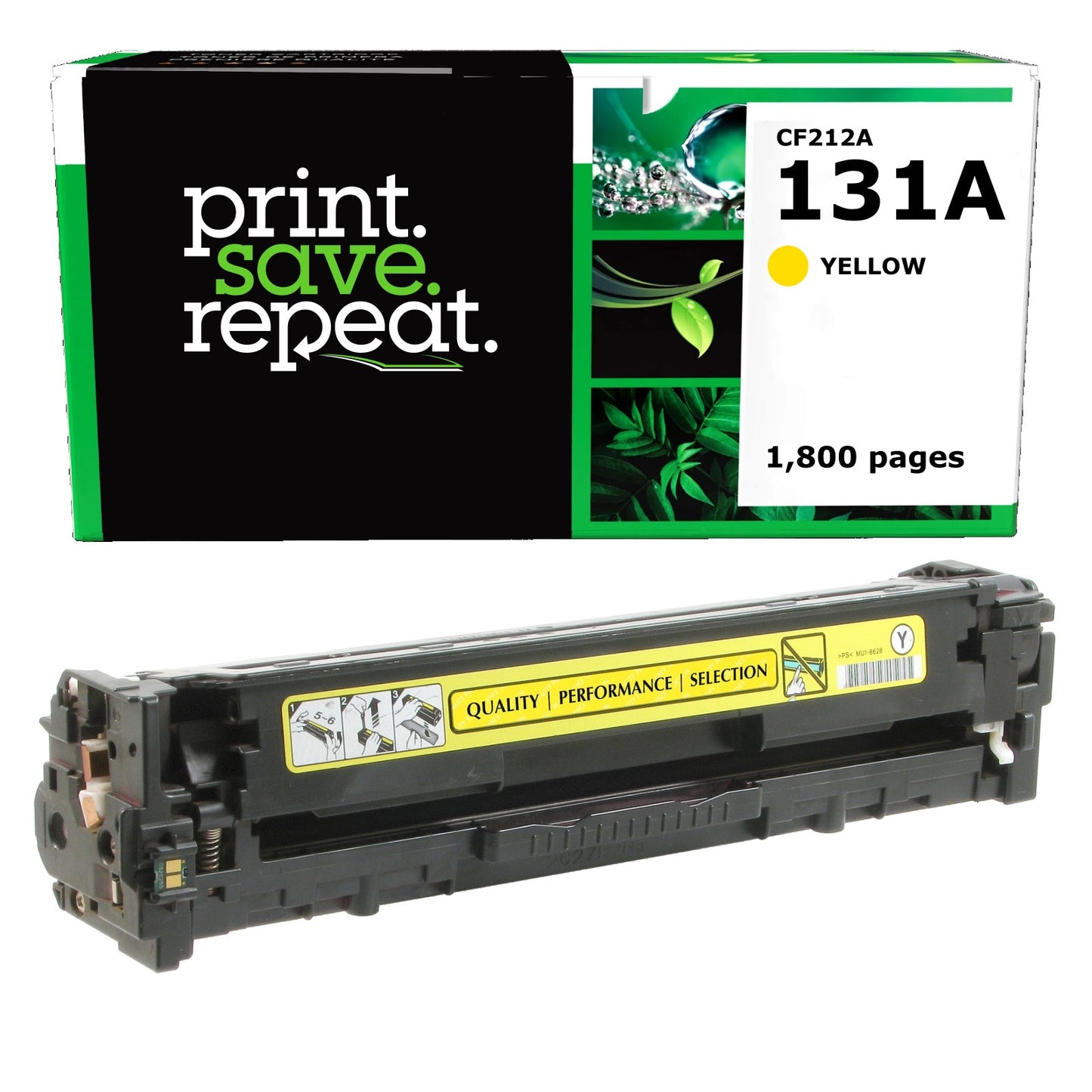 HP 131A Yellow Remanufactured Toner Cartridge [1,800 Pages]