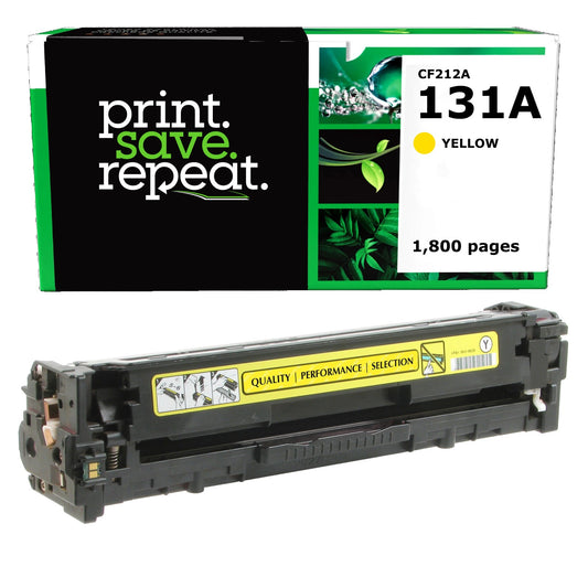 HP 131A Yellow Remanufactured Toner Cartridge [1,800 Pages]