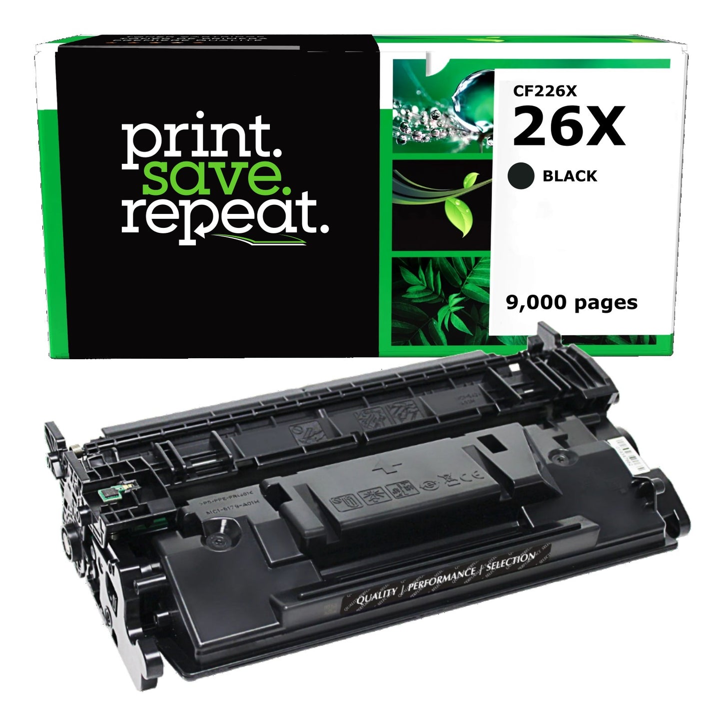HP 26X High Yield Remanufactured Toner Cartridge [9,000 Pages]