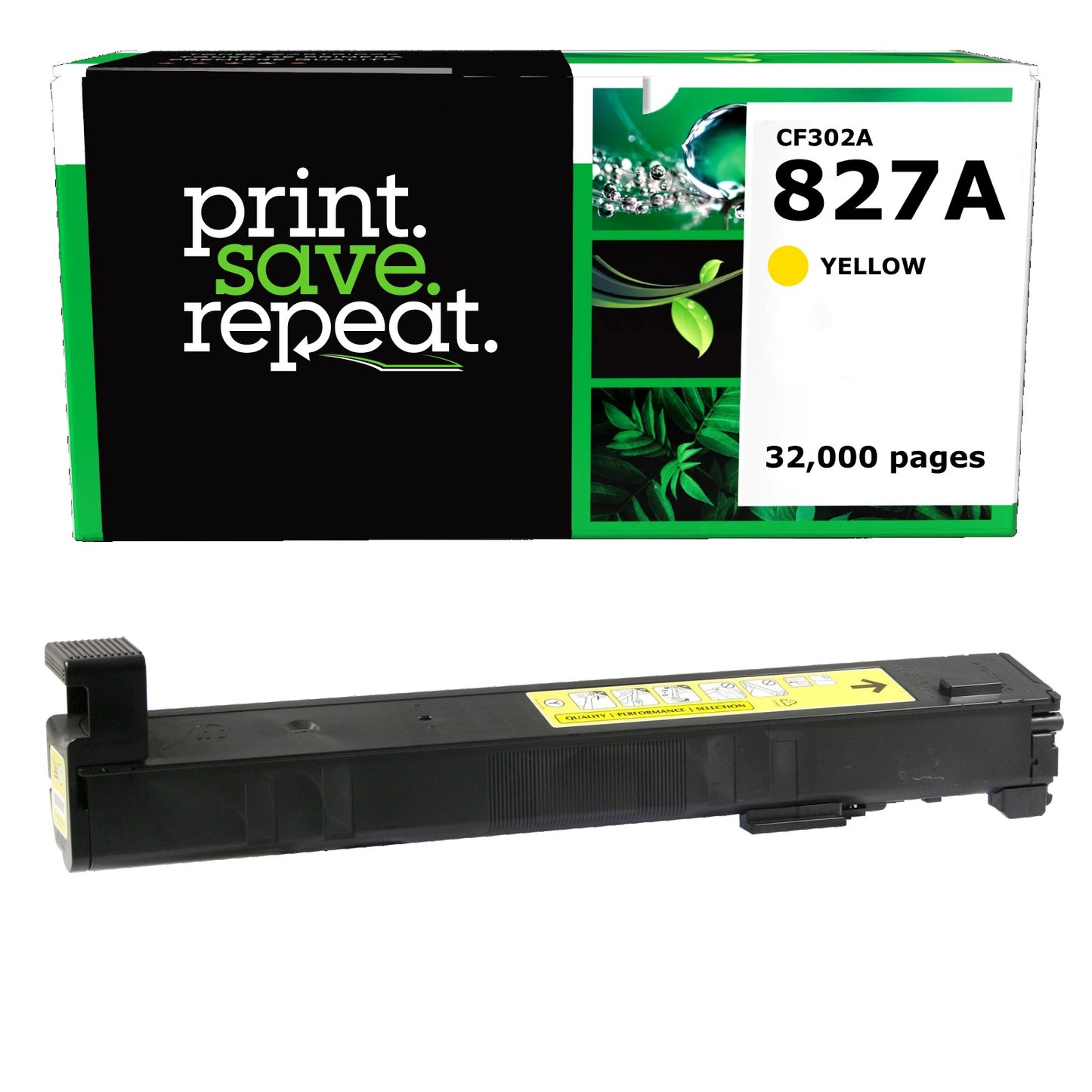 HP 827A Yellow Remanufactured Toner Cartridge [32,000 Pages]