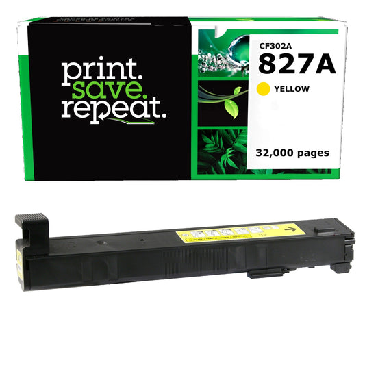 HP 827A Yellow Remanufactured Toner Cartridge [32,000 Pages]