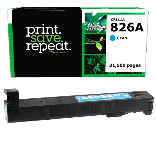 HP 826A Cyan Remanufactured Toner Cartridge [31,500 Pages]