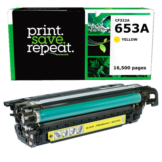 HP 653A Yellow Remanufactured Toner Cartridge [16,500 Pages]