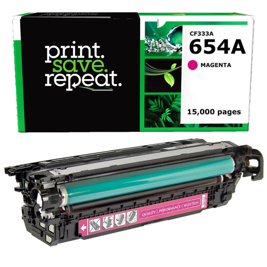HP 654A Magenta Remanufactured Toner Cartridge [15,000 Pages]