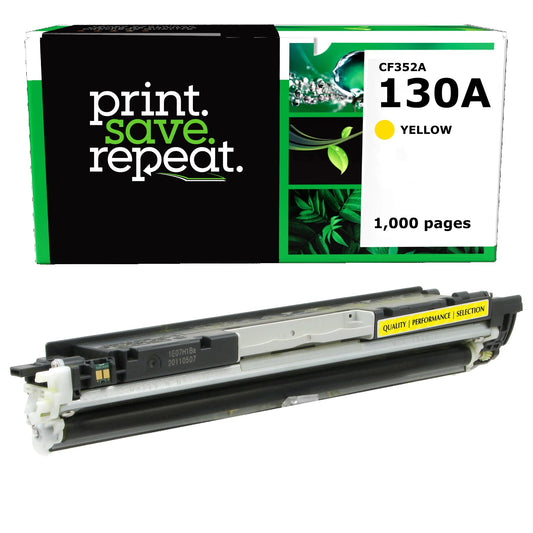 HP 130A Yellow Remanufactured Toner Cartridge [1,000 Pages]