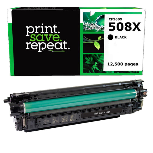 HP 508X Black High Yield Remanufactured Toner Cartridge [12,500 Pages]