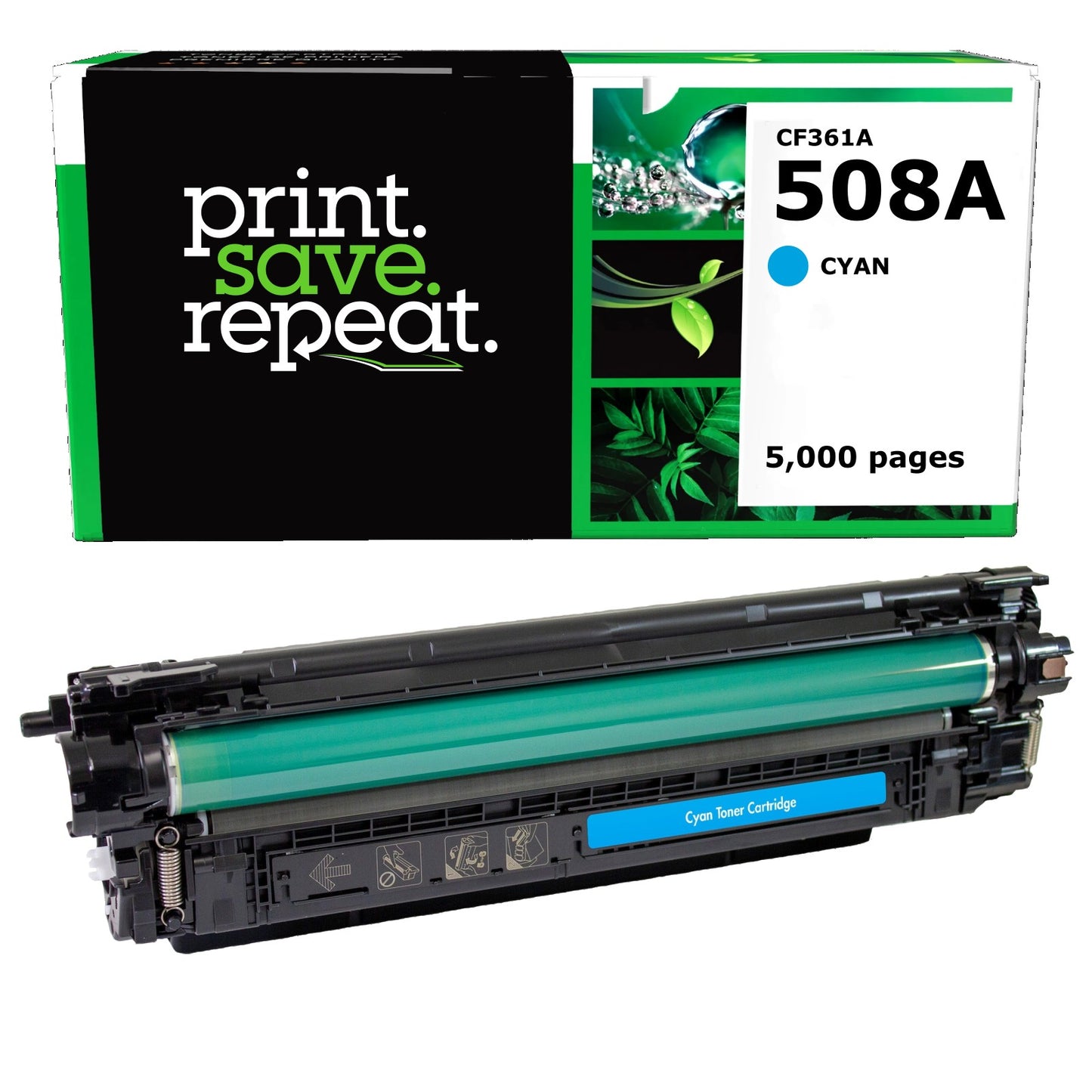 HP 508A Cyan Remanufactured Toner Cartridge [5,000 Pages]