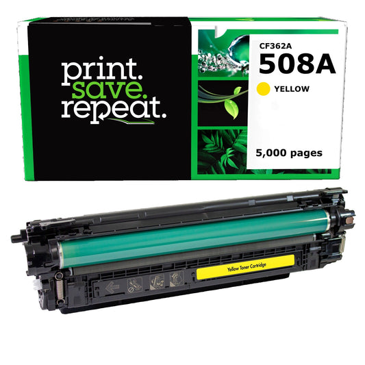 HP 508A Yellow Remanufactured Toner Cartridge [5,000 Pages]