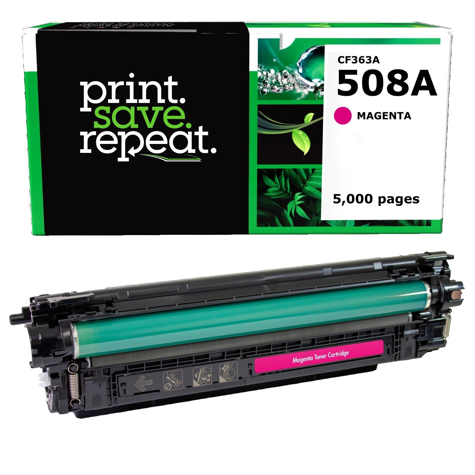 HP 508A (CF363A) Magenta Remanufactured Color Toner Cartridge