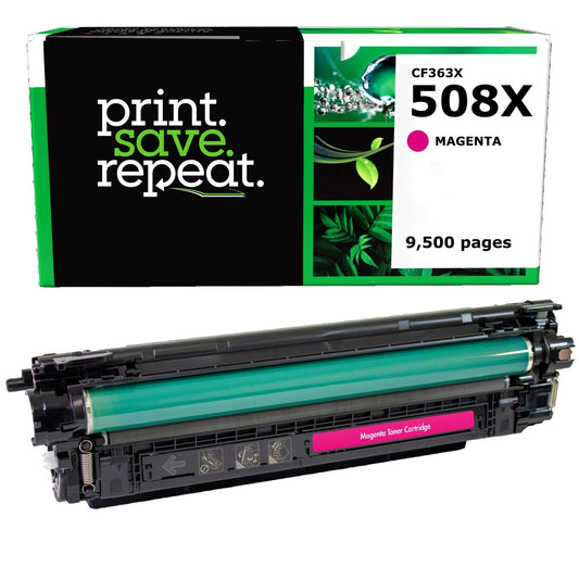HP 508X Magenta High Yield Remanufactured Toner Cartridge [9,500 Pages]