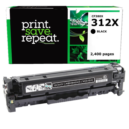 HP 312X Black High Yield Remanufactured Toner Cartridge [4,400 Pages]