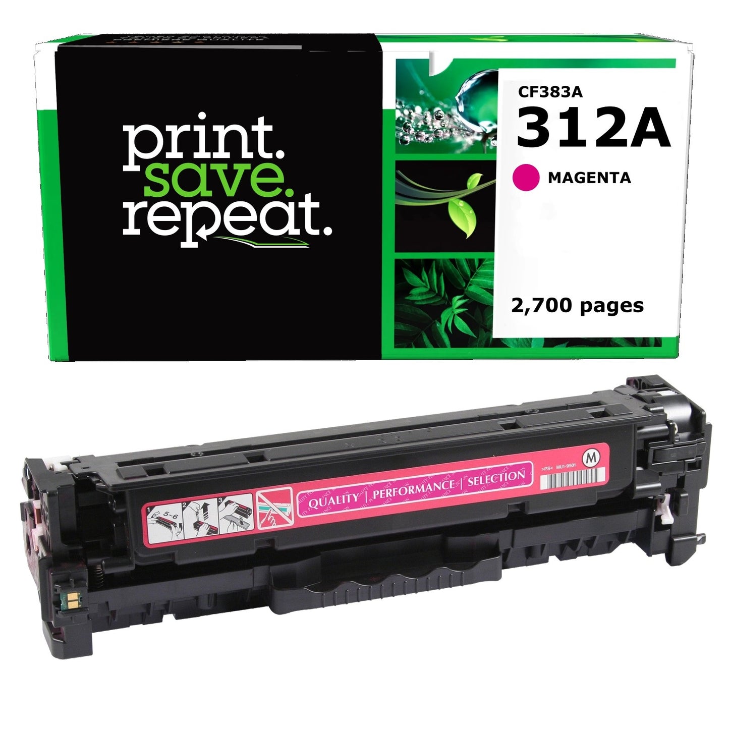 HP 312A Magenta Remanufactured Toner Cartridge [2,700 Pages]