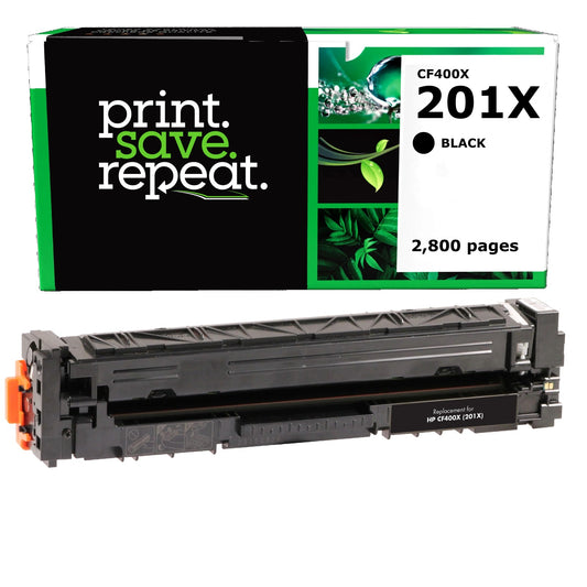 HP 201X Black High Yield Remanufactured Toner Cartridge [2,800 Pages]