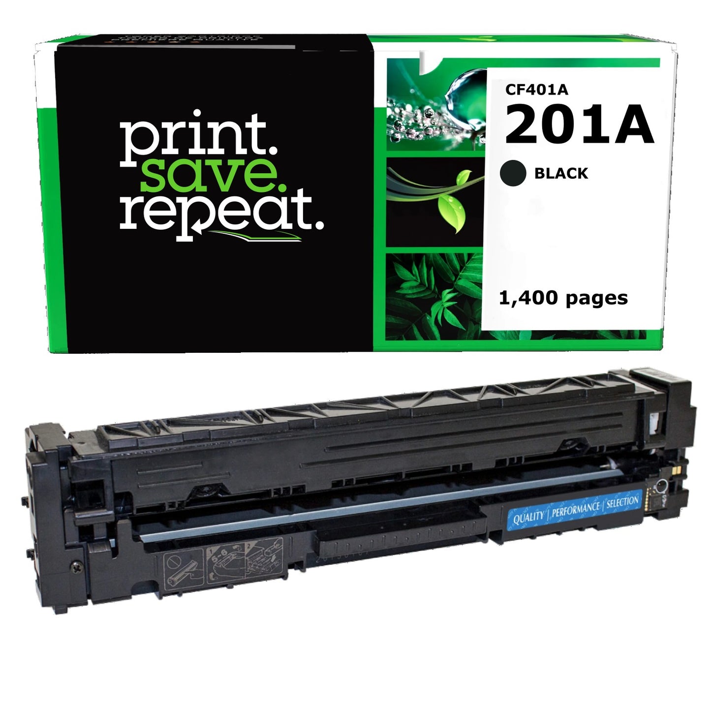 HP 201A Cyan Remanufactured Toner Cartridge [1,400 Pages]