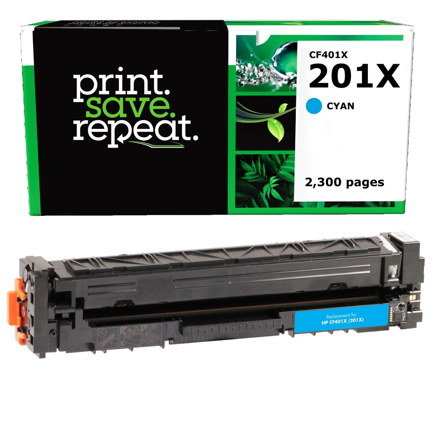 HP 201X Cyan High Yield Remanufactured Toner Cartridge [2,300 Pages]