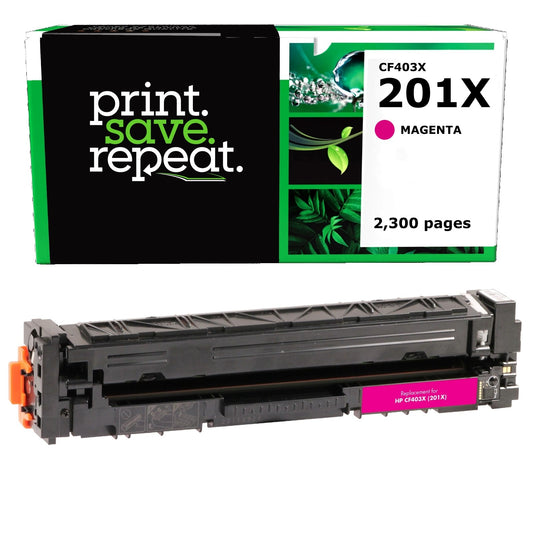 HP 201X Magenta High Yield Remanufactured Toner Cartridge [2,300 Pages]