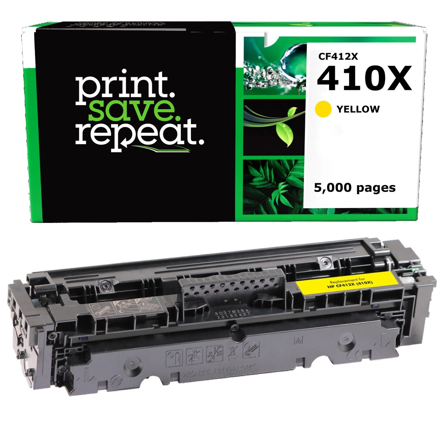 HP 410X Yellow High Yield Remanufactured Toner Cartridge [5,000 Pages]