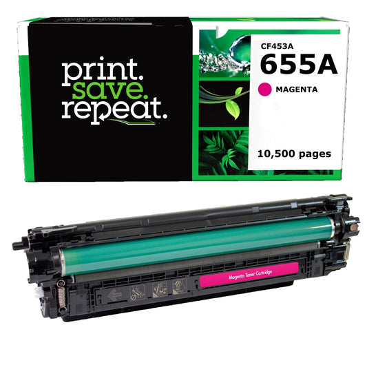 HP 655A Magenta Remanufactured Toner Cartridge [10,500 Pages]