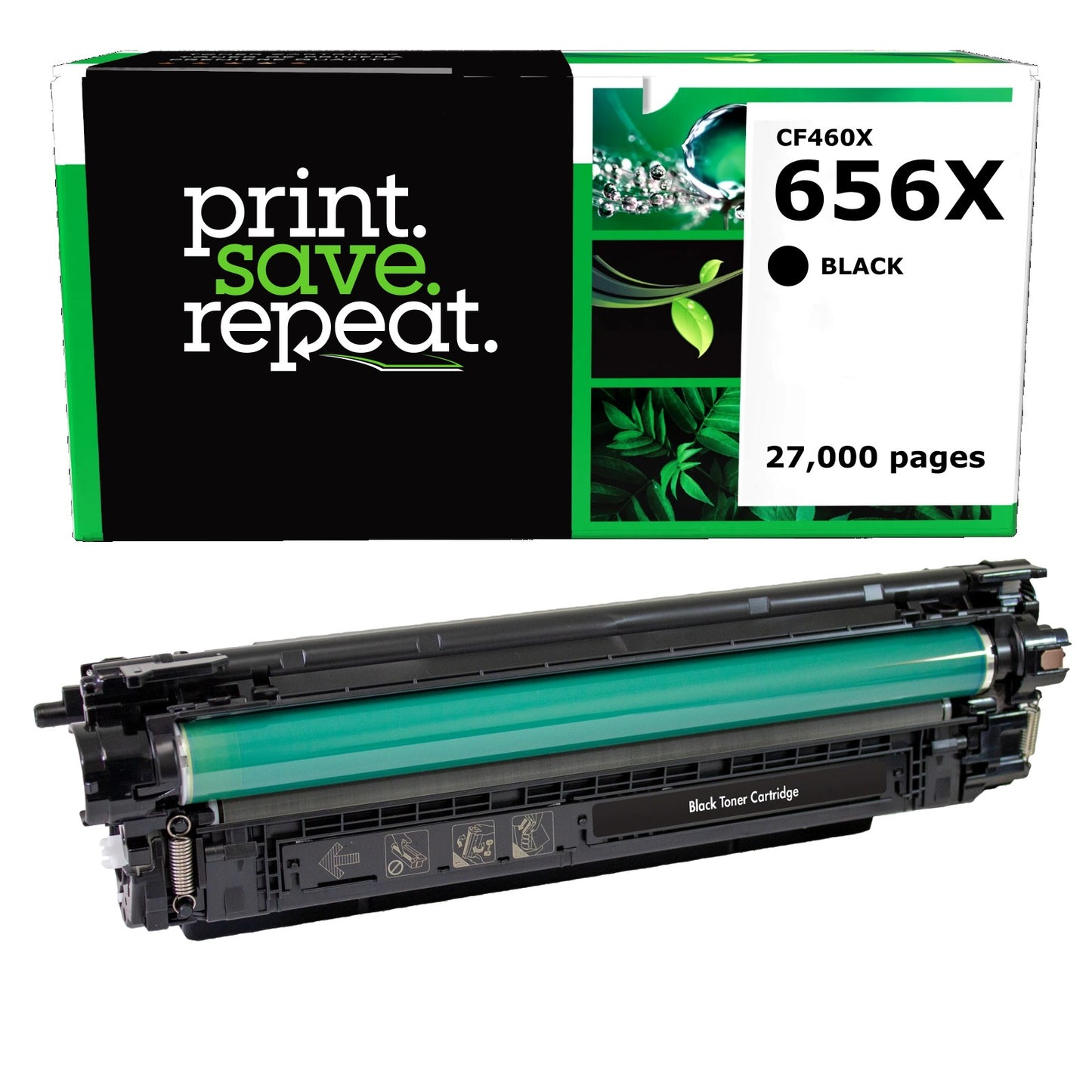 HP 656X Black High Yield Remanufactured Toner Cartridge [27,000 Pages]