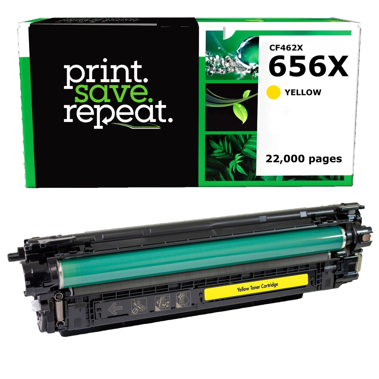 HP 656X Yellow High Yield Remanufactured Toner Cartridge [22,000 Pages]