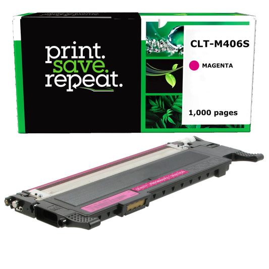Samsung CLT-M406S, SU256A Magenta Remanufactured Toner Cartridge [1,000 Pages]