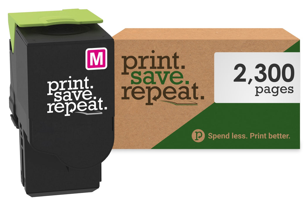 Print.Save.Repeat. Lexmark C231HM0 Magenta High Yield Toner Cartridge for C2325, C2425, C2535, MC2325, MC2425, MC2535, MC2640 [2,300 Pages]
