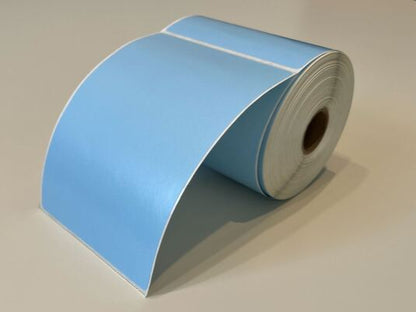 4" x 6" Thermal Transfer Blue Floodcoat | 250 roll | 12 Pack