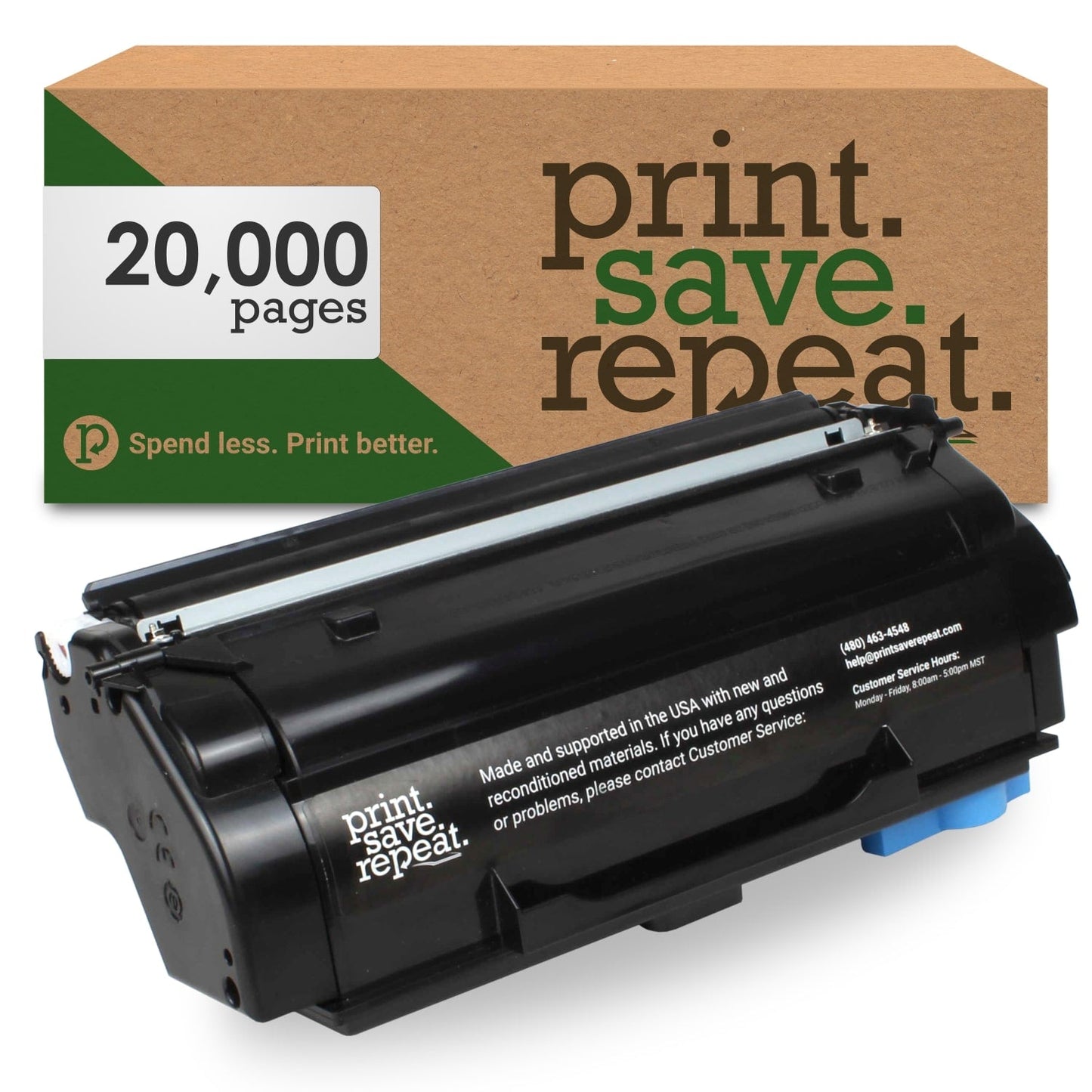 Print.Save.Repeat. Lexmark 55B1X00 Extra High Yield Remanufactured Toner Cartridge for MS431, MX431 [20,000 Pages]