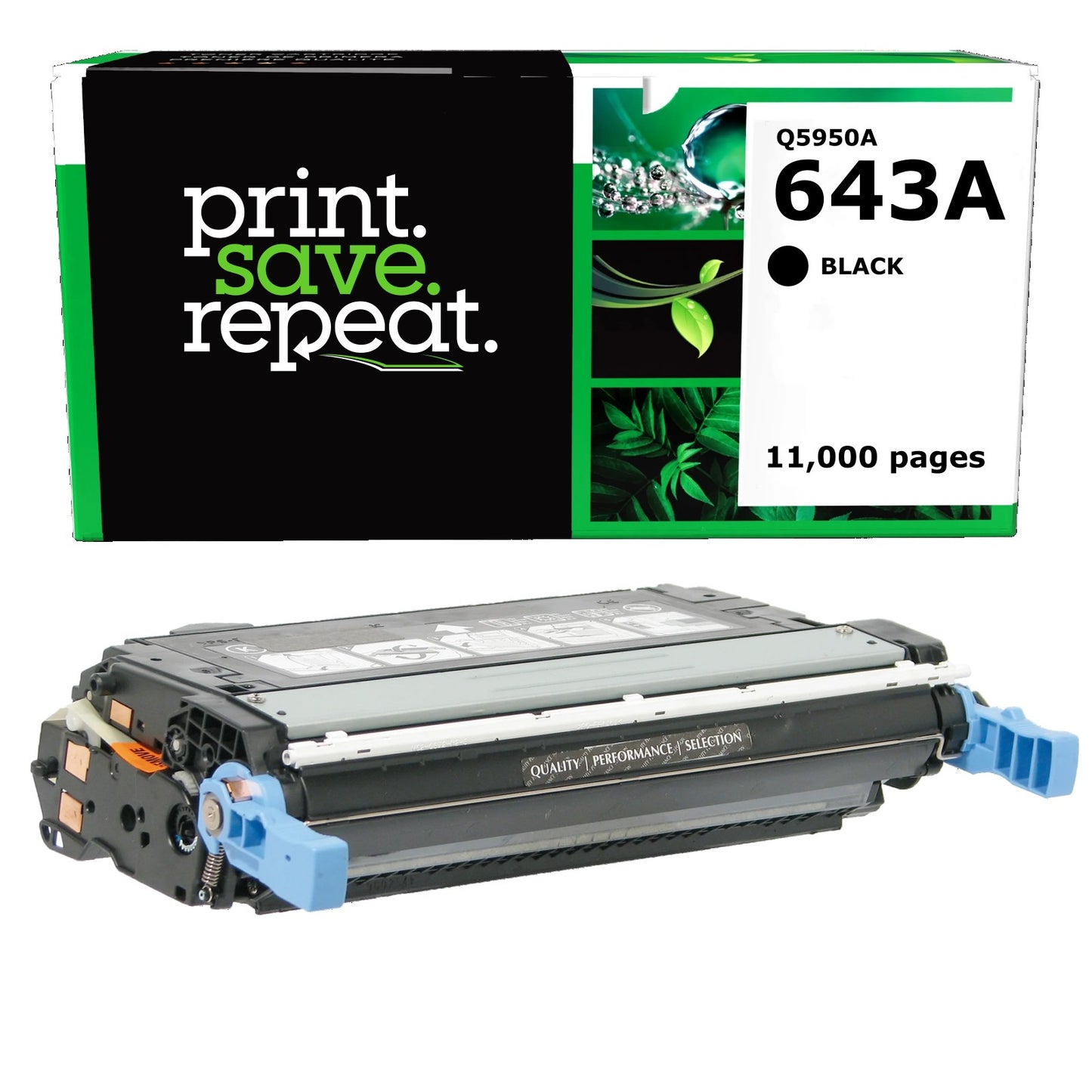 HP 643A Black Remanufactured Toner Cartridge [11,000 Pages]