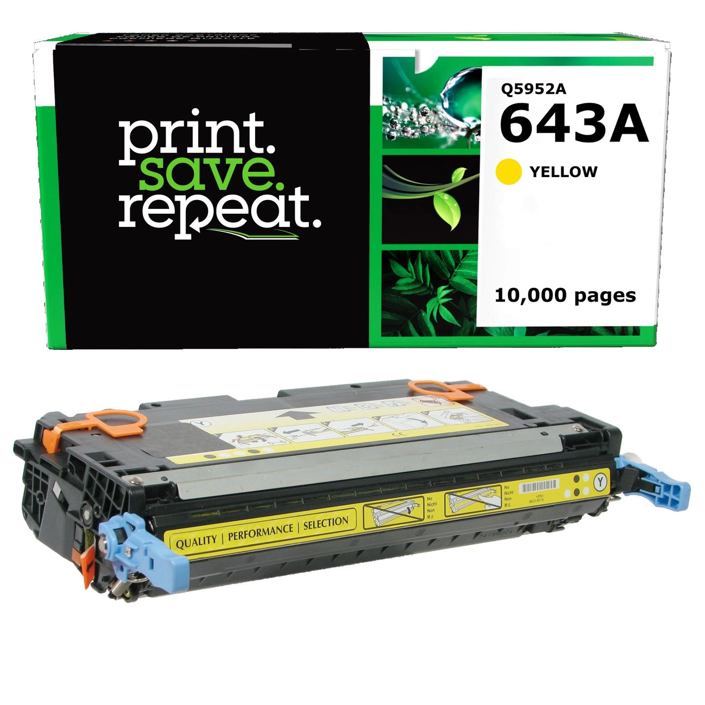 HP 643A Yellow Remanufactured Toner Cartridge [10,000 Pages]