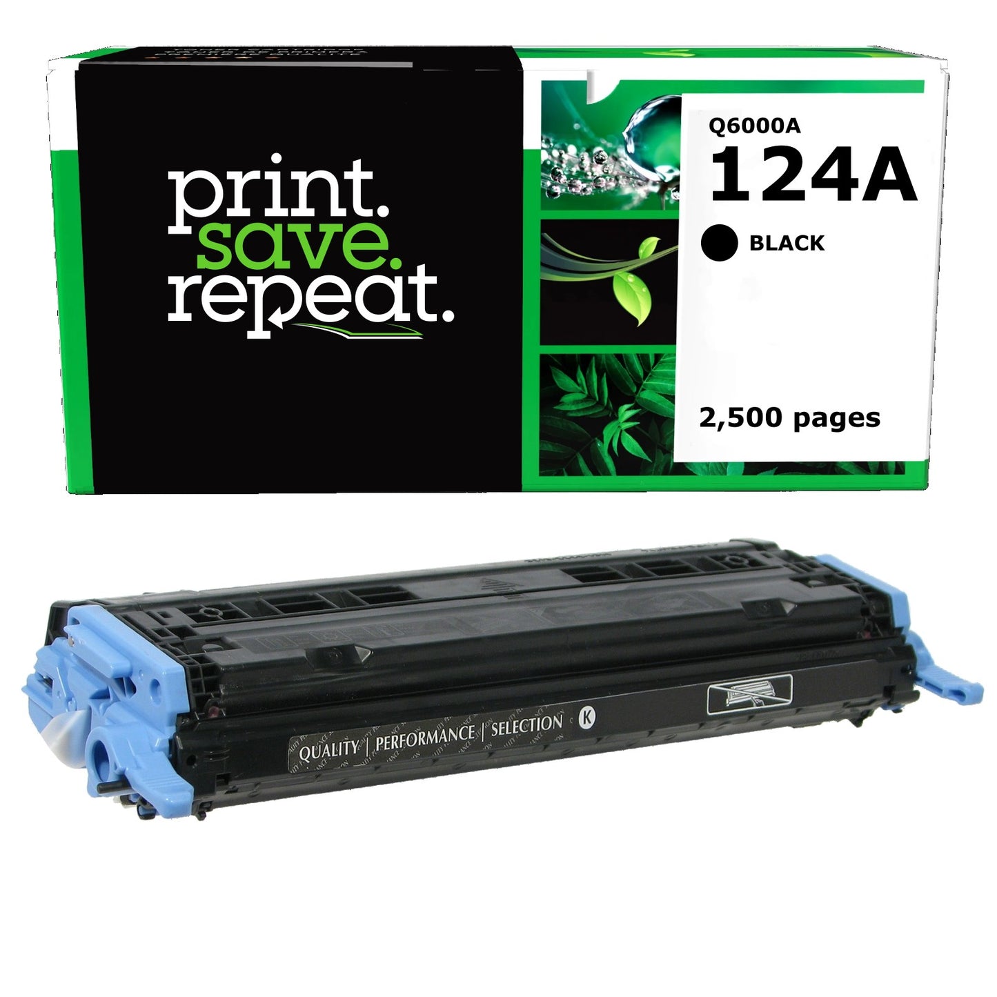 HP 124A Black Remanufactured Toner Cartridge [2,500 Pages]