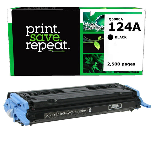 HP 124A Black Remanufactured Toner Cartridge [2,500 Pages]