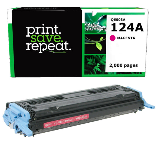 HP 124A Magenta Remanufactured Toner Cartridge [2,000 Pages]
