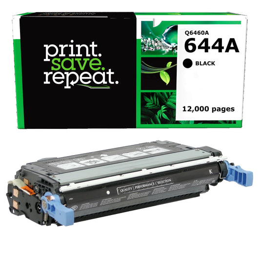 HP 644A Black Remanufactured Toner Cartridge [12,000 Pages]