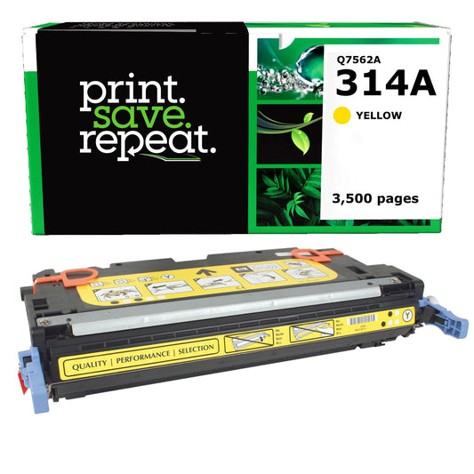 HP 314A Yellow Remanufactured Toner Cartridge [3,500 Pages]