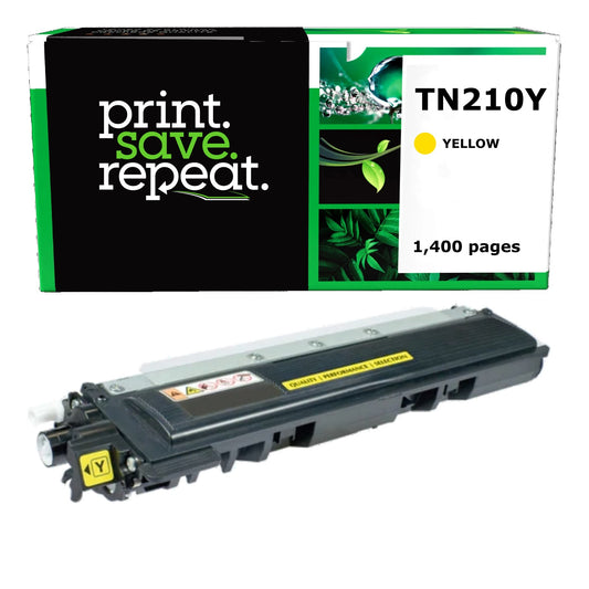 Brother TN-210Y Yellow Remanufactured Toner Cartridge [1,400 Pages]