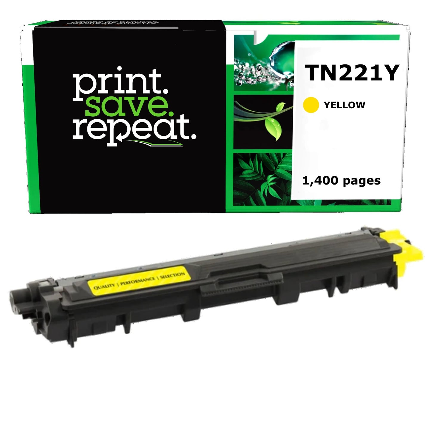 Brother TN221Y Yellow Remanufactured Toner Cartridge [1,400 Pages]