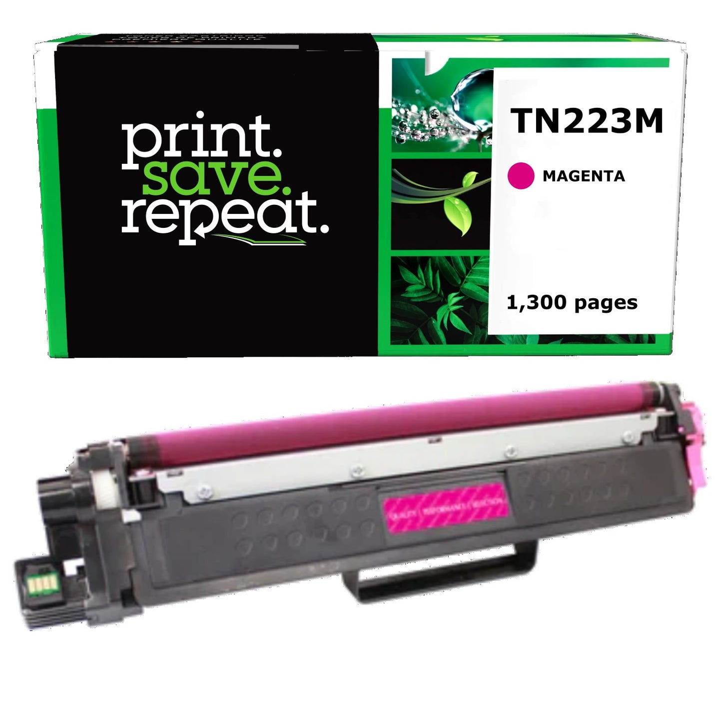 Brother TN223M Magenta Remanufactured Toner Cartridge [1,300 Pages]