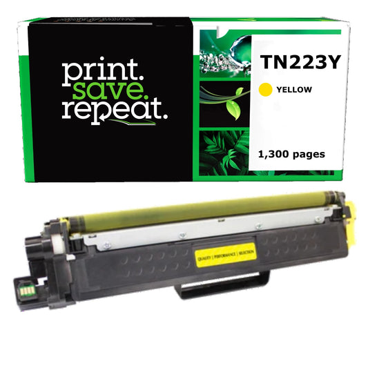 Brother TN223Y Yellow Remanufactured Toner Cartridge [1,300 Pages]